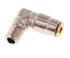 4mm x M 8 x 1 (conical) 90 graden L-verbinding Messing Insteekfitting Buitendraad Hoge Druk NBR [2 Stuks]