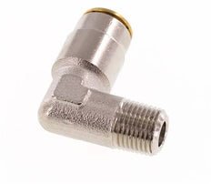 6mm x R1/8'' 90 graden L-verbinding Messing Insteekfitting Buitendraad Hoge Druk NBR [2 Stuks]