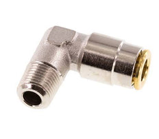 6mm x R1/8'' 90 graden L-verbinding Messing Insteekfitting Buitendraad Hoge Druk NBR [2 Stuks]
