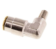 6mm x M 6 (conical) 90 graden L-verbinding Messing Insteekfitting Buitendraad Hoge Druk NBR [2 Stuks]