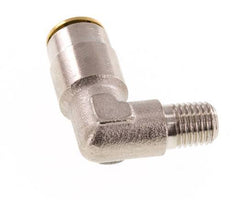 6mm x M 8 x 1 (conical) 90 graden L-verbinding Messing Insteekfitting Buitendraad Hoge Druk NBR [2 Stuks]