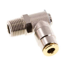 4mm x R1/8'' 90 graden L-verbinding Messing Insteekfitting Buitendraad DraaibaarHoge Druk NBR