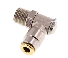 4mm x R1/8'' 90 graden L-verbinding Messing Insteekfitting Buitendraad DraaibaarHoge Druk NBR