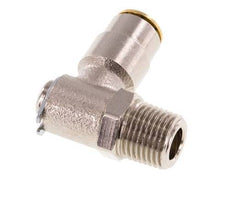 4mm x R1/8'' 90 graden L-verbinding Messing Insteekfitting Buitendraad DraaibaarHoge Druk NBR