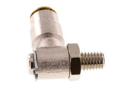 4mm x M 6 (conical) 90 graden L-verbinding Messing Insteekfitting Buitendraad DraaibaarHoge Druk NBR