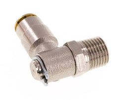 4mm x M 10 x 1 (conical) 90 graden L-verbinding Messing Insteekfitting Buitendraad DraaibaarHoge Druk NBR