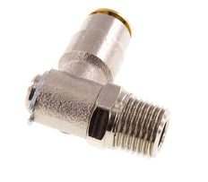 4mm x M 10 x 1 (conical) 90 graden L-verbinding Messing Insteekfitting Buitendraad DraaibaarHoge Druk NBR
