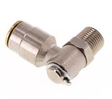 6mm x R1/8'' 90 graden L-verbinding Messing Insteekfitting Buitendraad DraaibaarHoge Druk NBR