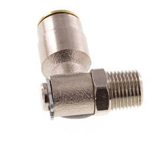 6mm x R1/8'' 90 graden L-verbinding Messing Insteekfitting Buitendraad DraaibaarHoge Druk NBR