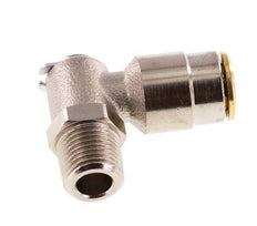 6mm x R1/8'' 90 graden L-verbinding Messing Insteekfitting Buitendraad DraaibaarHoge Druk NBR