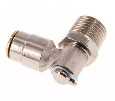 6mm x R1/4'' 90 graden L-verbinding Messing Insteekfitting Buitendraad DraaibaarHoge Druk NBR