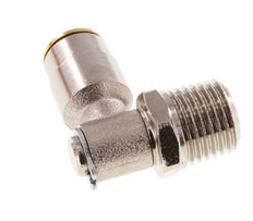 6mm x R1/4'' 90 graden L-verbinding Messing Insteekfitting Buitendraad DraaibaarHoge Druk NBR