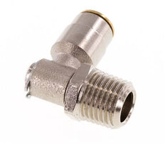 6mm x R1/4'' 90 graden L-verbinding Messing Insteekfitting Buitendraad DraaibaarHoge Druk NBR