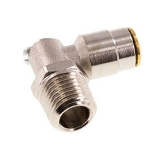 6mm x R1/4'' 90 graden L-verbinding Messing Insteekfitting Buitendraad DraaibaarHoge Druk NBR