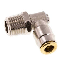6mm x R1/4'' 90 graden L-verbinding Messing Insteekfitting Buitendraad DraaibaarHoge Druk NBR
