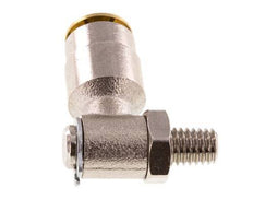 6mm x M 6 (conical) 90 graden L-verbinding Messing Insteekfitting Buitendraad DraaibaarHoge Druk NBR