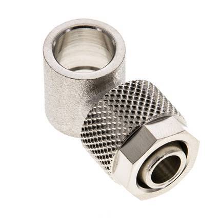 10x8 & G1/8'' Vernikkeld Messing Banjobout Opsteekkoppeling [2 Stuks]