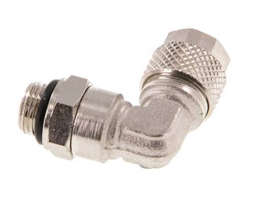 8x6 & G1/8'' Vernikkeld Messing L-Opsteekkoppeling Buitendraad NBR [2 Stuks]