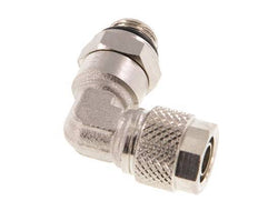 8x6 & G1/8'' Vernikkeld Messing L-Opsteekkoppeling Buitendraad NBR [2 Stuks]