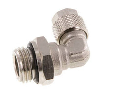6x4 & G1/4'' Vernikkeld Messing L-Opsteekkoppeling Buitendraad NBR [2 Stuks]