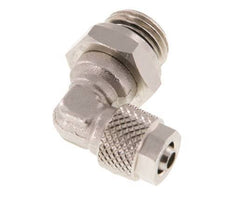 6x4 & G1/4'' Vernikkeld Messing L-Opsteekkoppeling Buitendraad NBR [2 Stuks]