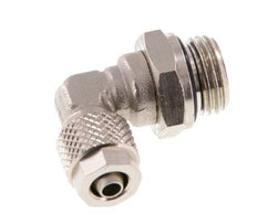 6x4 & G1/4'' Vernikkeld Messing L-Opsteekkoppeling Buitendraad NBR [2 Stuks]