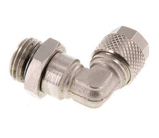 8x6 & G1/4'' Vernikkeld Messing L-Opsteekkoppeling Buitendraad NBR [2 Stuks]
