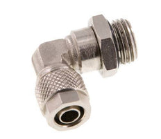 8x6 & G1/4'' Vernikkeld Messing L-Opsteekkoppeling Buitendraad NBR [2 Stuks]