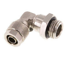 8x6 & G1/4'' Vernikkeld Messing L-Opsteekkoppeling Buitendraad NBR [2 Stuks]