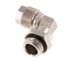 8x6 & G1/4'' Vernikkeld Messing L-Opsteekkoppeling Buitendraad NBR [2 Stuks]