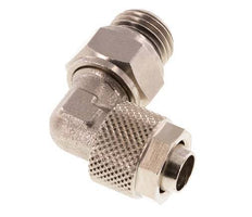 10x8 & G1/4'' Vernikkeld Messing L-Opsteekkoppeling Buitendraad NBR [2 Stuks]