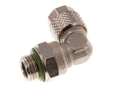 6x4 & G1/8'' Vernikkeld Messing L-Opsteekkoppeling Buitendraad FKM [2 Stuks]
