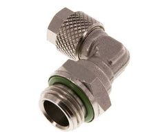 6x4 & G1/4'' Vernikkeld Messing L-Opsteekkoppeling Buitendraad FKM [2 Stuks]