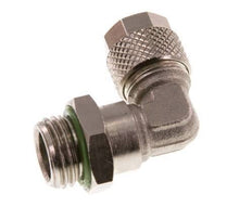 8x6 & G1/4'' Vernikkeld Messing L-Opsteekkoppeling Buitendraad FKM [2 Stuks]