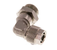 8x6 & G1/4'' Vernikkeld Messing L-Opsteekkoppeling Buitendraad FKM [2 Stuks]