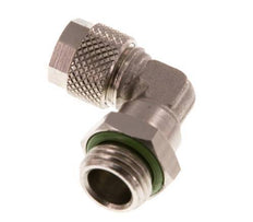 8x6 & G1/4'' Vernikkeld Messing L-Opsteekkoppeling Buitendraad FKM [2 Stuks]