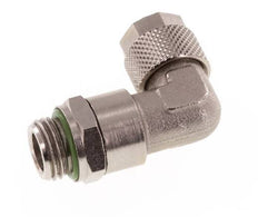10x8 & G1/4'' Vernikkeld Messing L-Opsteekkoppeling Buitendraad FKM