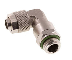 10x8 & G1/4'' Vernikkeld Messing L-Opsteekkoppeling Buitendraad FKM