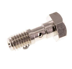 Banjobout 1-weg Vernikkeld Messing M5 Buitendraad 14.5mm [10 Stuks]