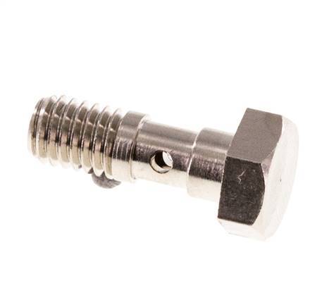Banjobout 1-weg Vernikkeld Messing M5 Buitendraad 14.5mm [10 Stuks]