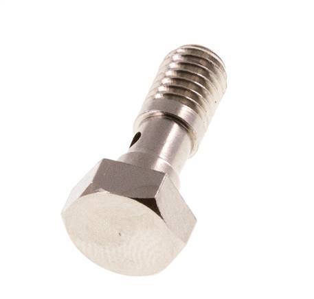 Banjobout 1-weg Vernikkeld Messing M5 Buitendraad 14.5mm [10 Stuks]