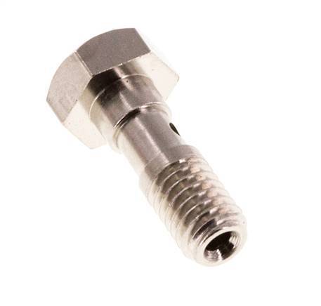 Banjobout 1-weg Vernikkeld Messing M5 Buitendraad 14.5mm [10 Stuks]