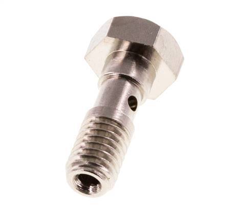 Banjobout 1-weg Vernikkeld Messing M5 Buitendraad 14.5mm [10 Stuks]