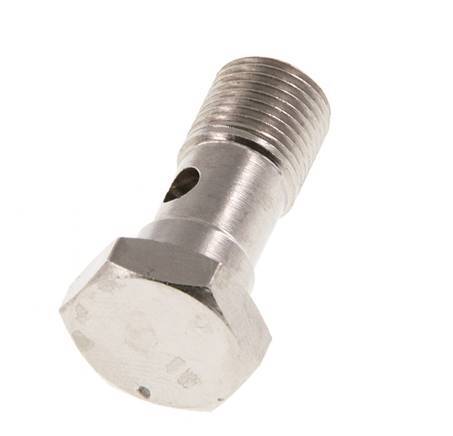 Banjobout 1-weg Vernikkeld Messing G1/8'' buitendraad 22.5mm [5 Stuks]
