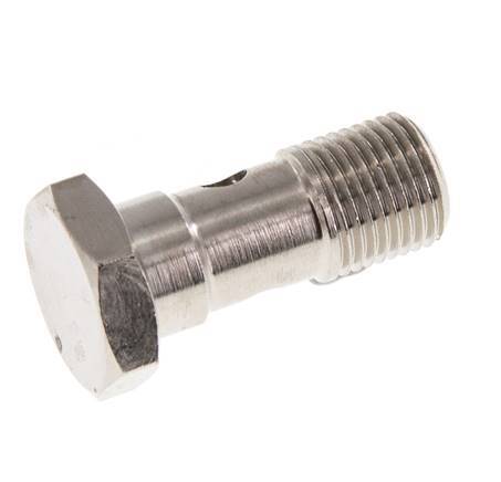 Banjobout 1-weg Vernikkeld Messing G1/8'' buitendraad 22.5mm [5 Stuks]