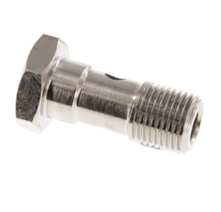 Banjobout 1-weg Vernikkeld Messing G1/8'' buitendraad 22.5mm [5 Stuks]