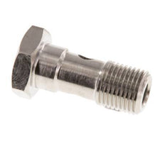 Banjobout 1-weg Vernikkeld Messing G1/8'' buitendraad 22.5mm [5 Stuks]