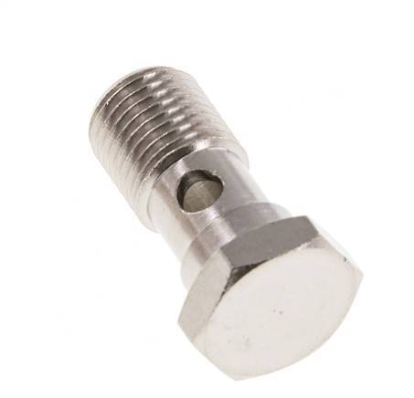 Banjobout 1-weg Vernikkeld Messing G1/4'' Buitendraad 28mm [2 Stuks]