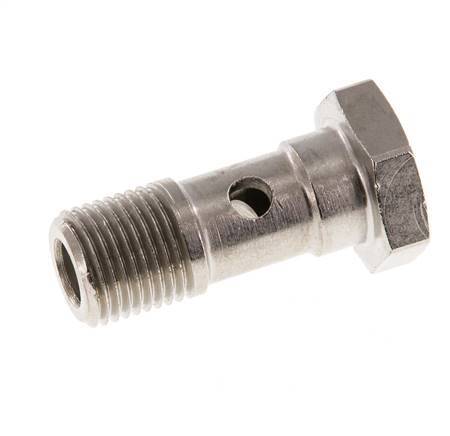 Banjobout 1-weg Vernikkeld Messing G1/8'' buitendraad 24mm [5 Stuks]