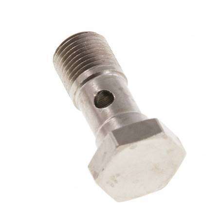 Banjobout 1-weg Vernikkeld Messing G1/8'' buitendraad 24mm [5 Stuks]